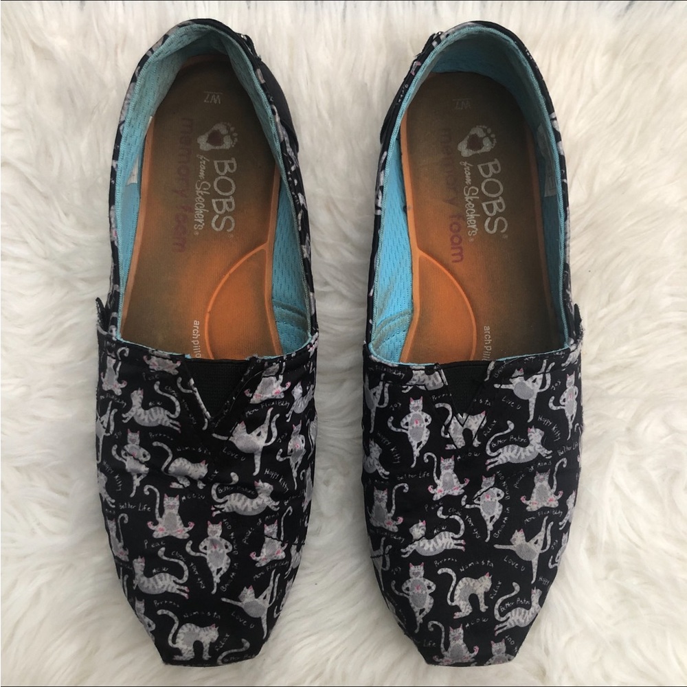 Bobs x Sketchers Yoga Cats Slip On Flats